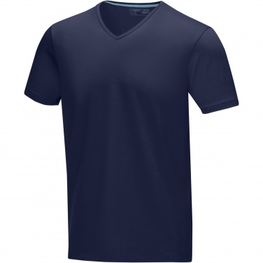 Logo trade advertising products picture of: Kawartha short sleeve men's organic V-neck t-shirt