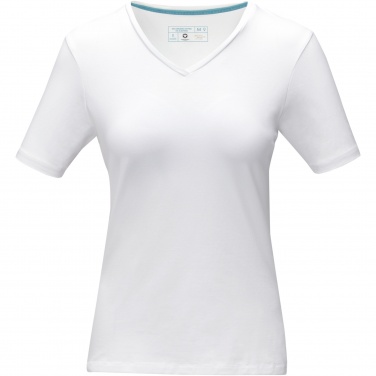 Logotrade business gift image of: Kawartha short sleeve women's organic V-neck t-shirt