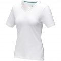 Kawartha short sleeve women's organic V-neck t-shirt, White