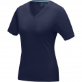 Kawartha short sleeve women's organic V-neck t-shirt, Navy