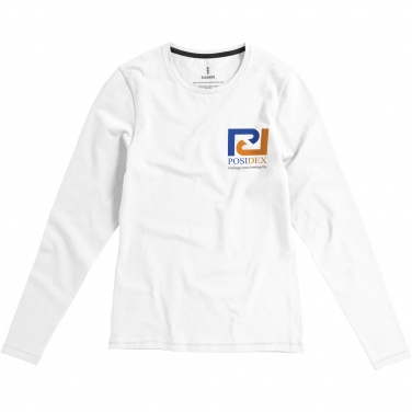 Logo trade promotional product photo of: Ponoka long sleeve women's organic t-shirt