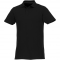 Helios short sleeve men's polo, Solid black