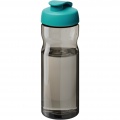 H2O Active® Eco Base 650 ml flip lid sport bottle, Charcoal / Aqua