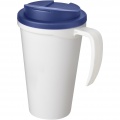 Americano® Grande 350 ml mug with spill-proof lid, White / Blue