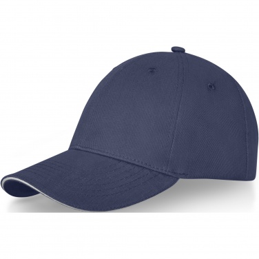 Logo trade promotional giveaways image of: Darton 6 panel sandwich cap