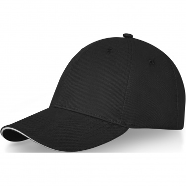 Logo trade promotional giveaways image of: Darton 6 panel sandwich cap