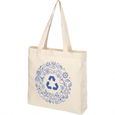 Logo trade promotional gift photo of: Pheebs 210 g/m² recycled gusset tote bag 13L