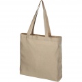 Pheebs 210 g/m² recycled gusset tote bag 13L, Heather natural