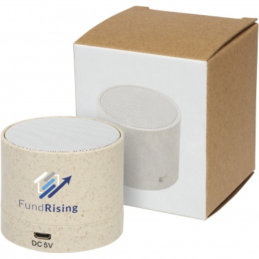 Logo trade promotional gift photo of: Kikai wheat straw Bluetooth® speaker