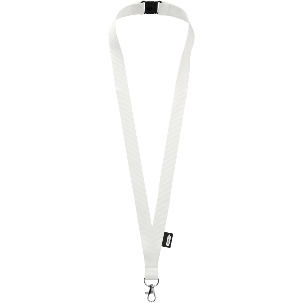 Logotrade advertising product image of: Tom recycled PET lanyard with breakaway closure