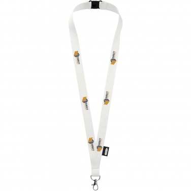 Logo trade business gift photo of: Tom recycled PET lanyard with breakaway closure