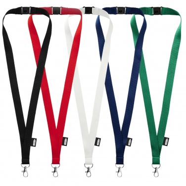 Logotrade advertising product image of: Tom recycled PET lanyard with breakaway closure