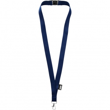 Logo trade advertising product photo of: Tom recycled PET lanyard with breakaway closure