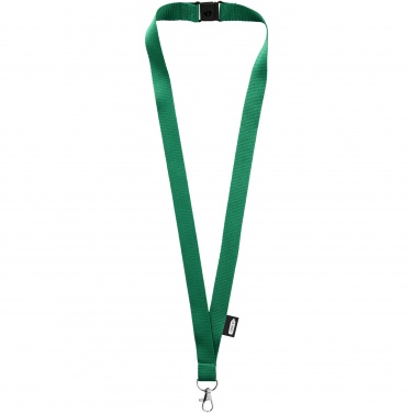 Logotrade promotional product picture of: Tom recycled PET lanyard with breakaway closure