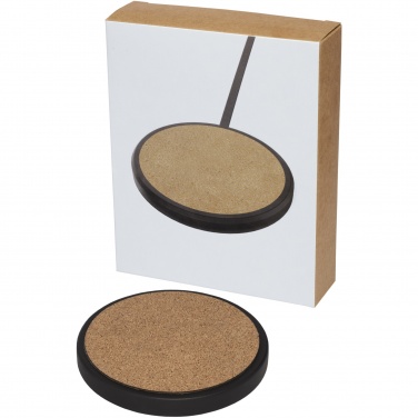 Logotrade promotional merchandise picture of: Kivi 10W limestone/cork wireless charging pad