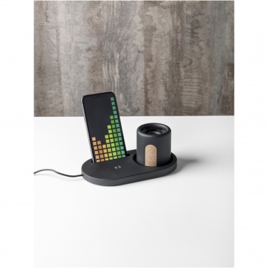 Logotrade business gift image of: Klip 5W wireless charging desk organizer