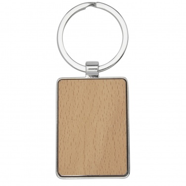 Logotrade promotional giveaway picture of: Mauro beech wood rectangular keychain