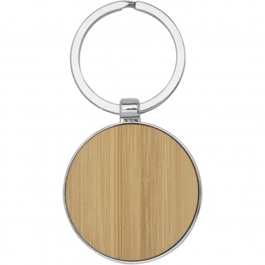 Logotrade promotional giveaway image of: Nino bamboo round keychain