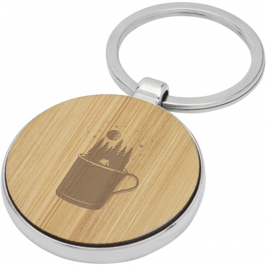 Logotrade promotional giveaway picture of: Nino bamboo round keychain