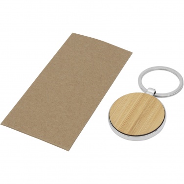 Logotrade advertising product image of: Nino bamboo round keychain