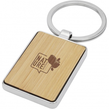 Logotrade promotional items photo of: Neta bamboo rectangular keychain