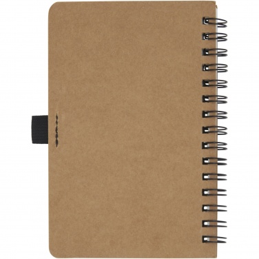 Logotrade advertising product image of: Cobble A6 wire-o recycled cardboard notebook with stone paper