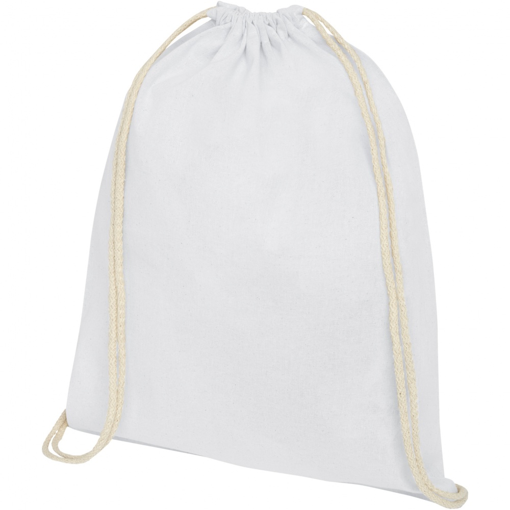 Logo trade promotional product photo of: Oregon 140 g/m² cotton drawstring bag 5L