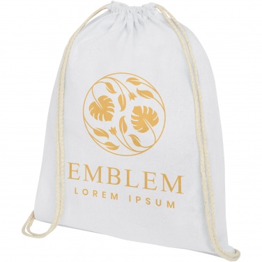 Logotrade promotional item image of: Oregon 140 g/m² cotton drawstring bag 5L