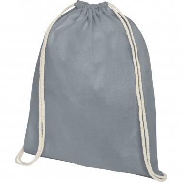 Logotrade corporate gift image of: Oregon 140 g/m² cotton drawstring bag 5L
