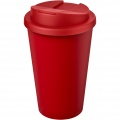 Americano® Eco 350 ml recycled tumbler with spill-proof lid, Red