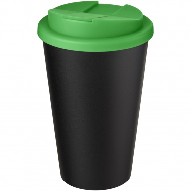 Logo trade business gifts image of: Americano® Eco 350 ml recycled tumbler with spill-proof lid