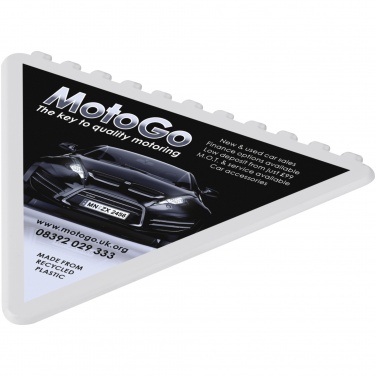 Logotrade promotional giveaway image of: Frosty triangular recycled plastic ice scraper