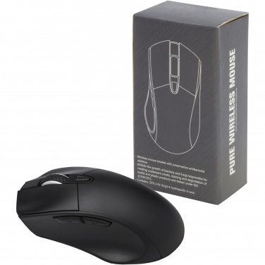 Logo trade promotional gifts image of: Pure wireless mouse with antibacterial additive