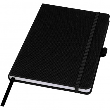 Logo trade promotional items image of: Honua A5 recycled paper notebook with recycled PET cover