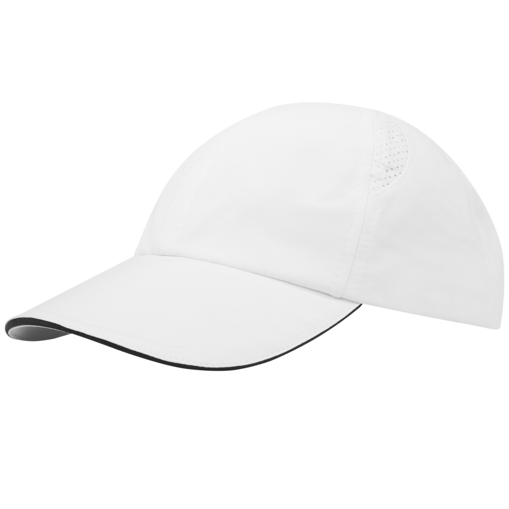 Logotrade business gift image of: Morion 6 panel GRS recycled cool fit sandwich cap