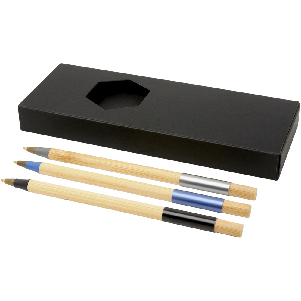 Logotrade advertising product image of: Kerf 3-piece bamboo pen set