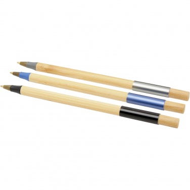 Logo trade advertising products image of: Kerf 3-piece bamboo pen set