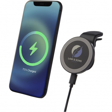 Logo trade business gifts image of: Magclick 10W wireless magnetic car charger