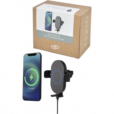 Logotrade corporate gift picture of: Pilot 15W wireless automatic car charger 