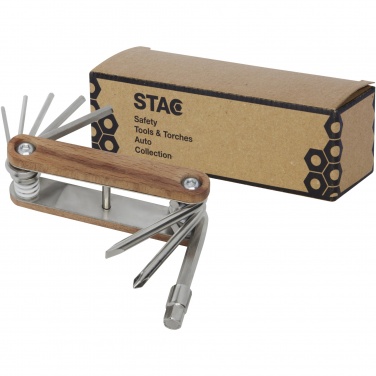 Logo trade promotional giveaways picture of: Fixie 8-function wooden bicycle multi-tool