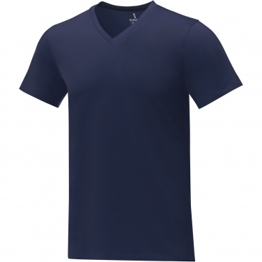 Logo trade promotional merchandise image of: Somoto short sleeve men's V-neck t-shirt 