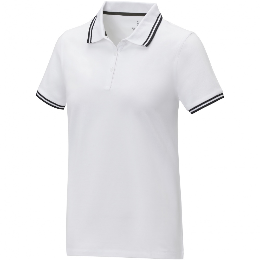 Logotrade business gift image of: Amarago short sleeve women's tipping polo