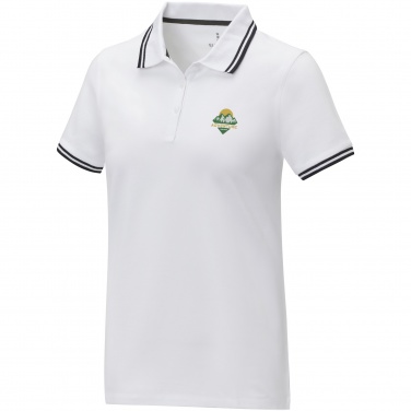 Logo trade promotional products image of: Amarago short sleeve women's tipping polo