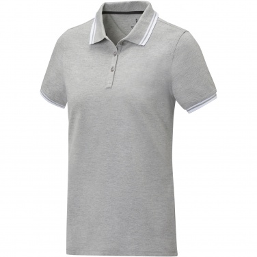 Logo trade promotional giveaways image of: Amarago short sleeve women's tipping polo
