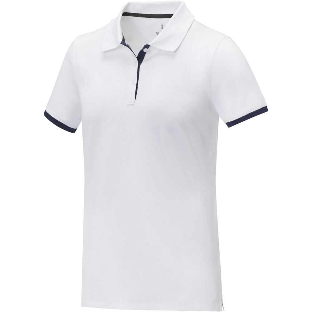 Logo trade promotional gift photo of: Morgan short sleeve women's duotone polo