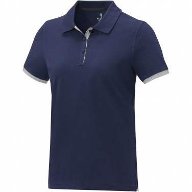 Logo trade promotional gift photo of: Morgan short sleeve women's duotone polo