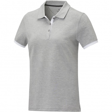 Logo trade promotional gifts image of: Morgan short sleeve women's duotone polo