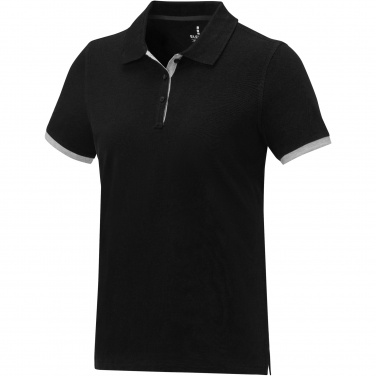 Logo trade corporate gift photo of: Morgan short sleeve women's duotone polo