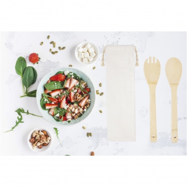 Logotrade promotional merchandise photo of: Endiv bamboo salad spoon and fork