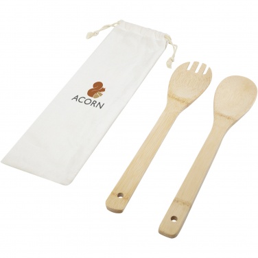 Logotrade business gifts photo of: Endiv bamboo salad spoon and fork